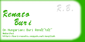renato buri business card